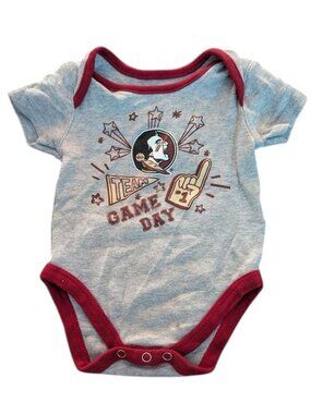 🐲3 FOR $9🦄 Gen 2 FSU Florida State University Seminoles Onesie Bodysuit Top 3M
